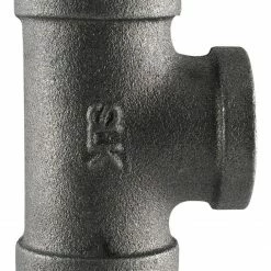 LDR Black Straight Tee 1" 310 T-1 - Malleable Fittings