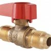 LDR Heavy Duty Gas Ball Valve 1/2 Inch Flare - Chrome 020 1561 - Malleable Fittings