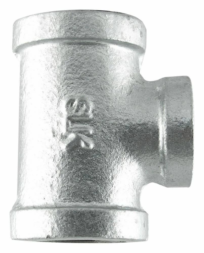 LDR Galvanized Straight Tee 1/4" 311 T-14 - Malleable Fittings 3 LDR Galvanized Straight Tee 1/4" 311 T-14 - Malleable Fittings