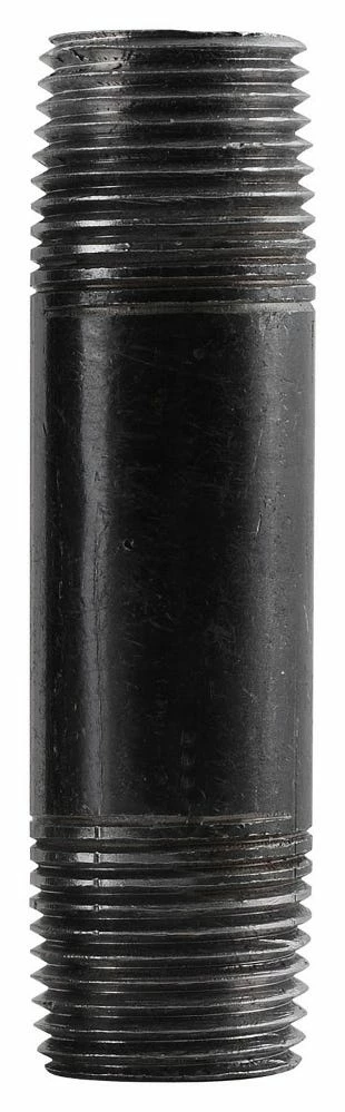 LDR Black Pipe Nipple 1/2" x 4-1/2" 300 12X412 - Malleable Fittings 4 LDR Black Pipe Nipple 1/2" x 4-1/2" 300 12X412 - Malleable Fittings - Image 2