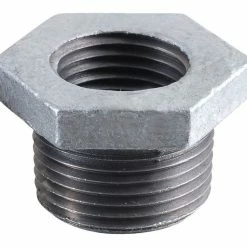 LDR Galvanized Hex Bushing 1-1/2" x 1" 311 B-1121 - Malleable Fittings