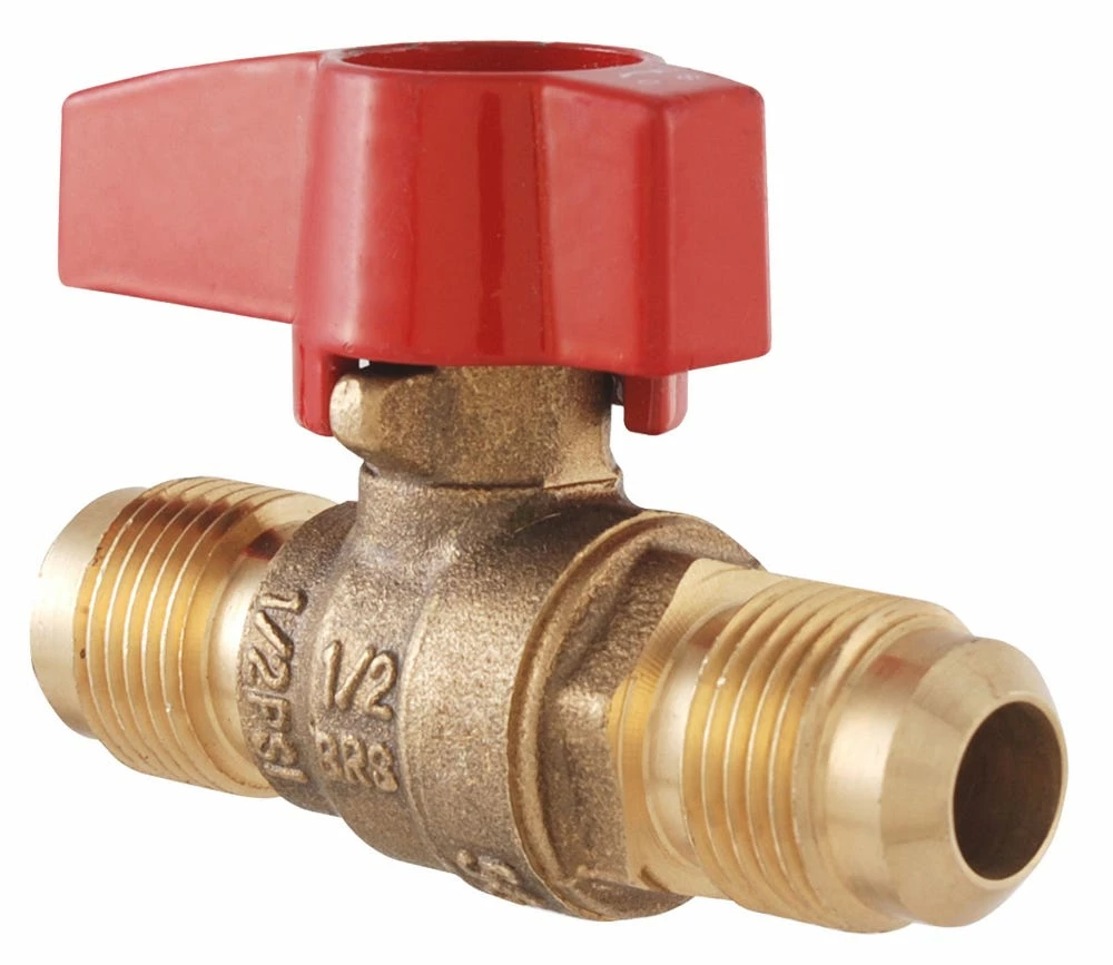 LDR Heavy Duty Gas Ball Valve 1/2 Inch Flare - Chrome 020 1561 - Malleable Fittings 4 LDR Heavy Duty Gas Ball Valve 1/2 Inch Flare - Chrome 020 1561 - Malleable Fittings - Image 2