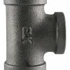 LDR Black Straight Tee 3/4" 312 T-34 - Malleable Fittings
