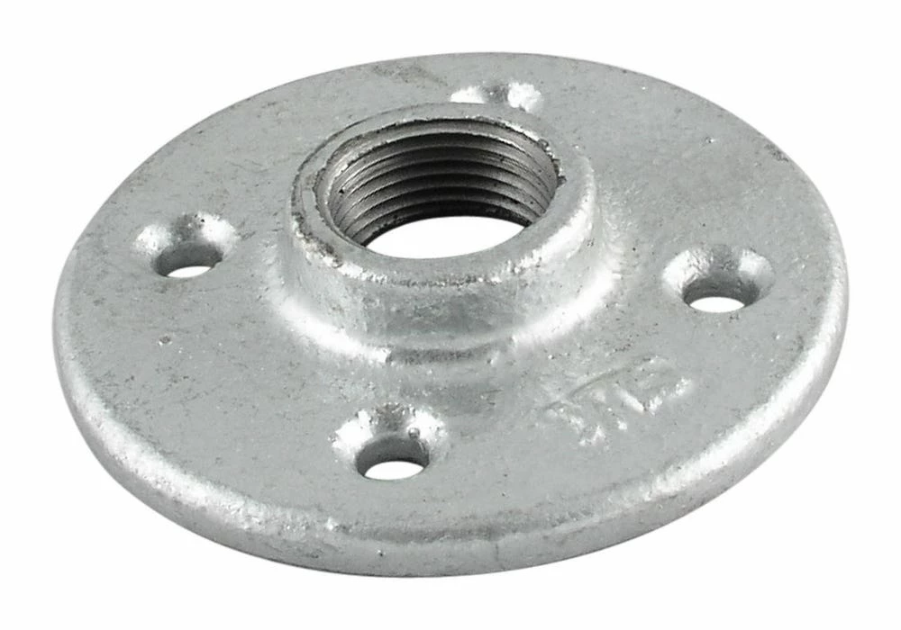 LDR Galvanized Floor Flange 1" 311 F-1 - Malleable Fittings 3 LDR Galvanized Floor Flange 1" 311 F-1 - Malleable Fittings