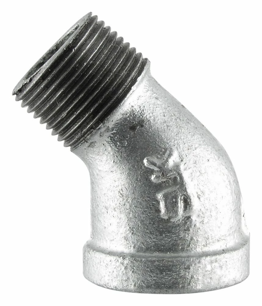 LDR Galvanized 45 Degree Street Elbow 3/4" 311 SE45-34 - Malleable Fittings 4 LDR Galvanized 45 Degree Street Elbow 3/4" 311 SE45-34 - Malleable Fittings - Image 2