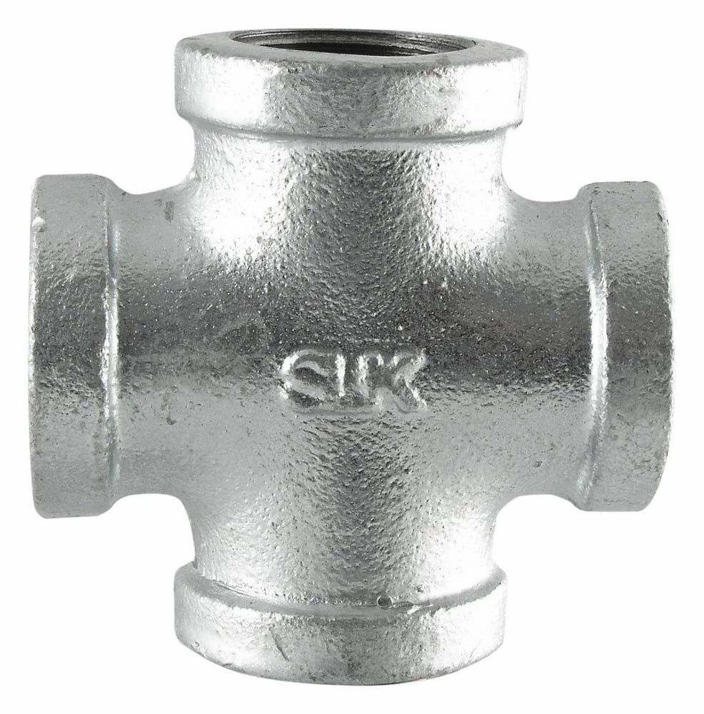 LDR Galvanized Cross 1/2" 311 CR-12 - Malleable Fittings 3 LDR Galvanized Cross 1/2" 311 CR-12 - Malleable Fittings