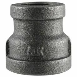LDR Black Reducing Coupling 3/4" x 1/2" 310 RC-3412 - Malleable Fittings